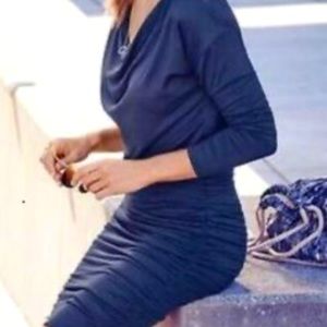Athleta solstice navy blue dress